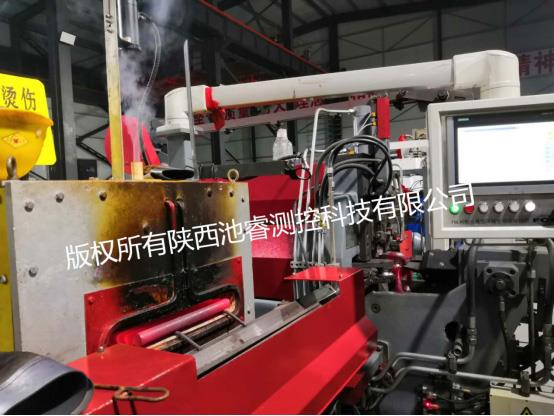 某链条厂中频感应加热红外测温仪应用